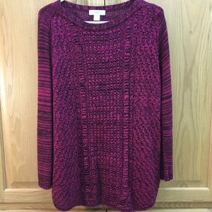 CJ Banks variegated sweater